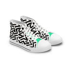 Copy of Pastel Rainbow Gradient Women's High Top Sneakers | Ombre Colorful Trainers