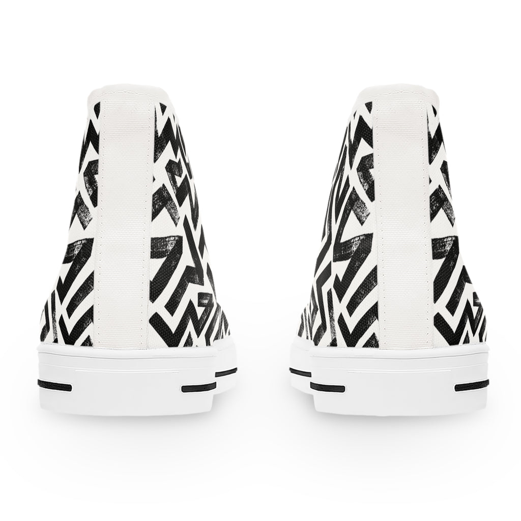 Copy of Pastel Rainbow Gradient Women's High Top Sneakers | Ombre Colorful Trainers