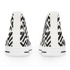 Copy of Pastel Rainbow Gradient Women's High Top Sneakers | Ombre Colorful Trainers