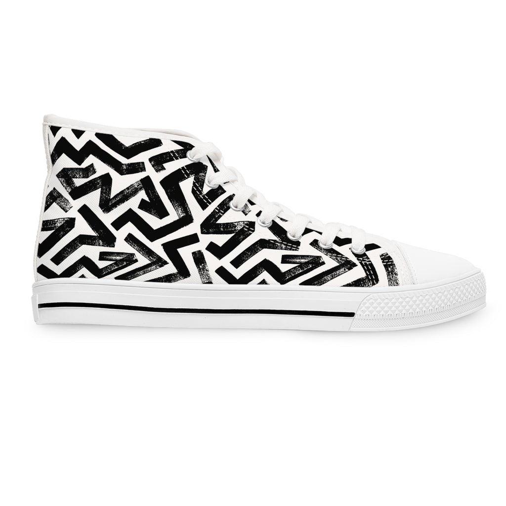 Copy of Pastel Rainbow Gradient Women's High Top Sneakers | Ombre Colorful Trainers