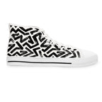 Copy of Pastel Rainbow Gradient Women's High Top Sneakers | Ombre Colorful Trainers