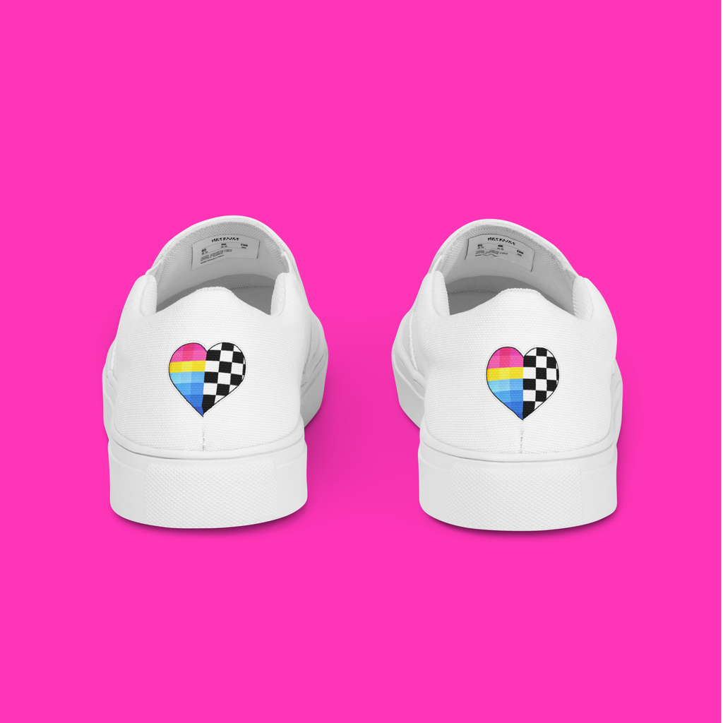 Pan-Pride Heart | Unisex Slip-On Shoes
